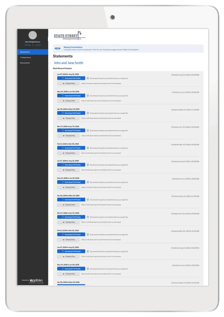 Whitetail OC Property Management - Owner Statement - online portal tablet v3 1920w